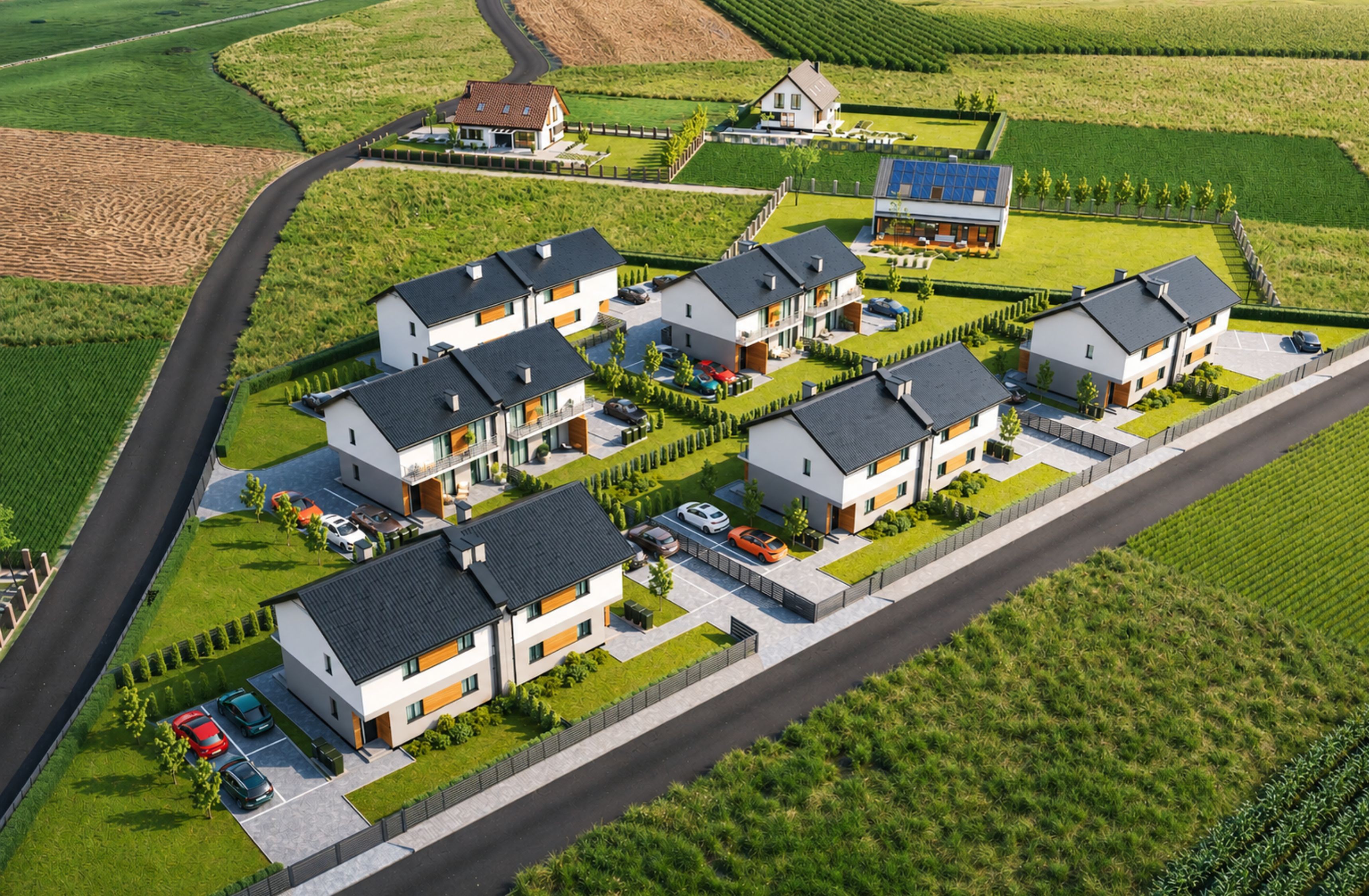 Nowoczesna bryła inwestycji mieszkaniowej MB Development